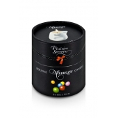 Массажная свеча с ароматом бубль-гума Bougie de Massage Gourmande Bubble Gum - 80 мл. - Plaisir Secret - купить с доставкой в Северске