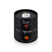 Массажная свеча с ароматом клубники Bougie de Massage Gourmande Fraise - 80 мл. - Plaisir Secret - купить с доставкой в Северске