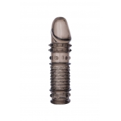 Дымчатая закрытая насадка ToyFa XLover с чешуйками и пупырышками - 13,5 см. - ToyFa - в Северске купить с доставкой