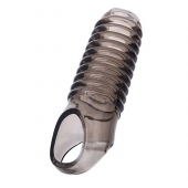 Дымчатая насадка с рёбрышками и подхватом мошонки ToyFa XLover - 12,5 см. - ToyFa - в Северске купить с доставкой