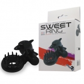 Чёрное эрекционное виброкольцо Sweet Ring с дельфинчиком - Baile - в Северске купить с доставкой