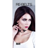 Чёрный чокер-кляп Iman Black - Rebelts - купить с доставкой в Северске