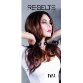 Чёрный кожаный чокер-кляп Tyra Black - Rebelts - купить с доставкой в Северске