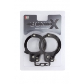 Чёрные наручники из листового металла BONDX METAL CUFFS BLACK - Dream Toys - купить с доставкой в Северске
