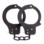 Чёрные наручники из листового металла BONDX METAL CUFFS BLACK - Dream Toys - купить с доставкой в Северске