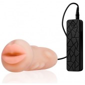 Мастурбатор-ротик с вибрацией REALSTUFF VIBRATING MASTURBATOR MOUTH - Dream Toys - в Северске купить с доставкой
