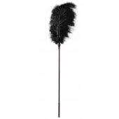 Стек с большим чёрным пером Large Feather Tickler - 65 см. - Blush Novelties - купить с доставкой в Северске