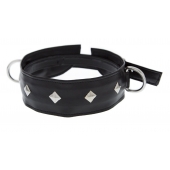 Полиуретановый ошейник с пуклями и D-кольцами Collar with Studs - Blush Novelties - купить с доставкой в Северске