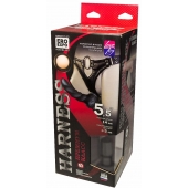 Пояс харнесс премиум класса WOMAN SIMPLEX(S) с 3 черными насадками - LOVETOY (А-Полимер) - купить с доставкой в Северске