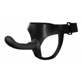 Страпон с изогнутой головкой Ultra Harness Curvy Dildo - 15,8 см. - Baile - купить с доставкой в Северске