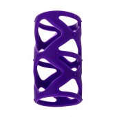 Фиолетовая насадка-сетка на пенис - 7,5 см. - A-toys - в Северске купить с доставкой