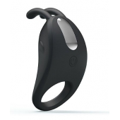 Чёрное эрекционное кольцо с вибрацией Rabbit Vibrator - Baile - в Северске купить с доставкой