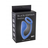Синее эрекционное кольцо с анальной пробкой Button Anal Plug - Lola Games - в Северске купить с доставкой