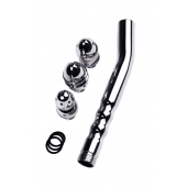 Металлический анальный душ с тремя насадками - ToyFa - купить с доставкой в Северске