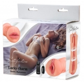 Двусторонний мастурбатор с вибропулей Satisfaction Lucky charm - Lola Games - в Северске купить с доставкой