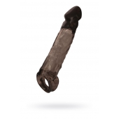 Чёрная насадка на пенис Tс подхватом - 19,5 см. - ToyFa - в Северске купить с доставкой