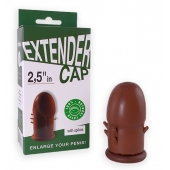 Коричневый латексный удлинитель пениса 2.5 in с шипиками - Sitabella - в Северске купить с доставкой