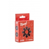 Чёрное эрекционное кольцо Rings Bubbles - Lola Games - в Северске купить с доставкой