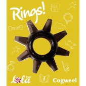 Чёрное эрекционное кольцо Rings Cogweel - Lola Games - в Северске купить с доставкой