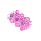 Розовая насадка на пенис Rings Armour - Lola Games - в Северске купить с доставкой