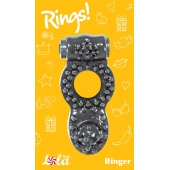 Чёрное эрекционное кольцо Rings Ringer - Lola Games - в Северске купить с доставкой