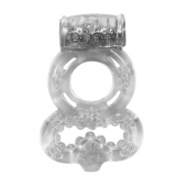 Прозрачное эрекционное кольцо Rings Treadle с подхватом - Lola Games - в Северске купить с доставкой