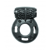 Черное эрекционное кольцо с вибрацией Rings Axle-pin - Lola Games - в Северске купить с доставкой