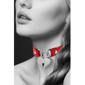 Красный чокер с замком в форме сердца - Bijoux Pour Toi - купить с доставкой в Северске