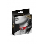 Красный узенький чокер с кольцом - Bijoux Pour Toi - купить с доставкой в Северске