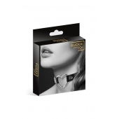 Чёрный чокер с кольцом в форме сердца - Bijoux Pour Toi - купить с доставкой в Северске