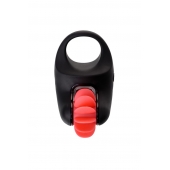 Чёрно-красное эрекционное виброкольцо Erotist - Erotist Adult Toys - в Северске купить с доставкой