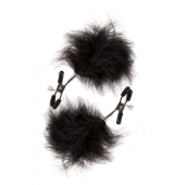 Зажимы для сосков с пухом FEATHERED NIPPLE CLAMPS - Blush Novelties - купить с доставкой в Северске