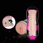 Мастурбатор-вагина Sex In A Can Vibra Vagina Tunnel - Lovetoy - в Северске купить с доставкой
