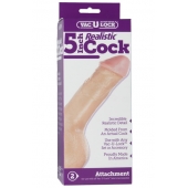 Насадка-реалистик для трусиков Vac-U-Lock 5  Realistic - 12,7 см. - Doc Johnson - купить с доставкой в Северске