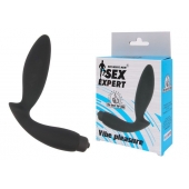 Чёрный вибростимулятор простаты Sex Expert Vibe Pleasure - Sex Expert - в Северске купить с доставкой