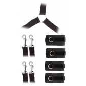 Комплект наручников и поножей LUXURIOUS BED RESTRAINT CUFF SET - Blush Novelties - купить с доставкой в Северске