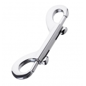 Серебристый двухсторонний карабин TOYFA Metal - ToyFa - купить с доставкой в Северске
