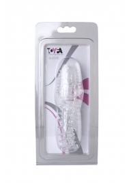 Прозрачная насадка с шишечками и шипами - 13,5 см. - Toyfa Basic - в Северске купить с доставкой