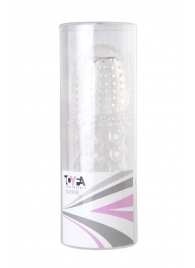 Прозрачная закрытая гелевая насадка - 13,5 см. - Toyfa Basic - в Северске купить с доставкой