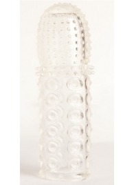 Прозрачная закрытая гелевая насадка - 13,5 см. - Toyfa Basic - в Северске купить с доставкой