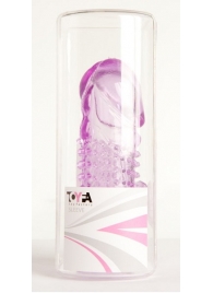 Фиолетовая насадка с коготком и шипами - 13 см. - Toyfa Basic - в Северске купить с доставкой