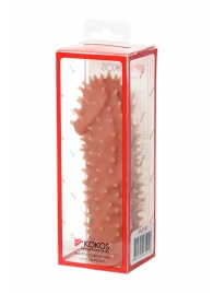 Телесная насадка на фаллос с имитацией шипов KOKOS Extreme Sleeve 07 - 14,7 см. - KOKOS - в Северске купить с доставкой