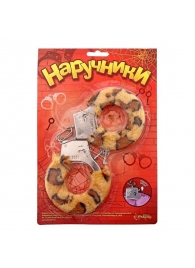 Металлические наручники с леопардовой плюшевой отделкой - Сима-Ленд - купить с доставкой в Северске