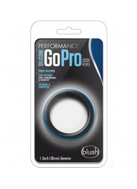 Черно-синее эрекционное кольцо Silicone Go Pro Cock Ring - Blush Novelties - в Северске купить с доставкой