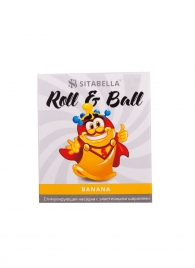Стимулирующий презерватив-насадка Roll   Ball Banana - Sitabella - купить с доставкой в Северске