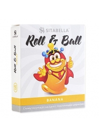 Стимулирующий презерватив-насадка Roll   Ball Banana - Sitabella - купить с доставкой в Северске