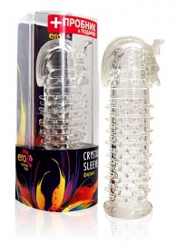 Закрытая прозрачная насадка на пенис Crystal Sleeve Faraon - 13,5 см. - Erowoman-Eroman - в Северске купить с доставкой