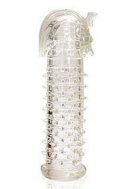 Закрытая прозрачная насадка на пенис Crystal Sleeve Faraon - 13,5 см. - Erowoman-Eroman - в Северске купить с доставкой