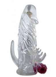 Закрытая прозрачная вибронасадка на пенис Crystal Sleeve Vibe - Erowoman-Eroman - в Северске купить с доставкой