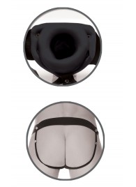 Черный полый страпон унисекс Hollow Strap-On - 14,5 см. - Pipedream - купить с доставкой в Северске